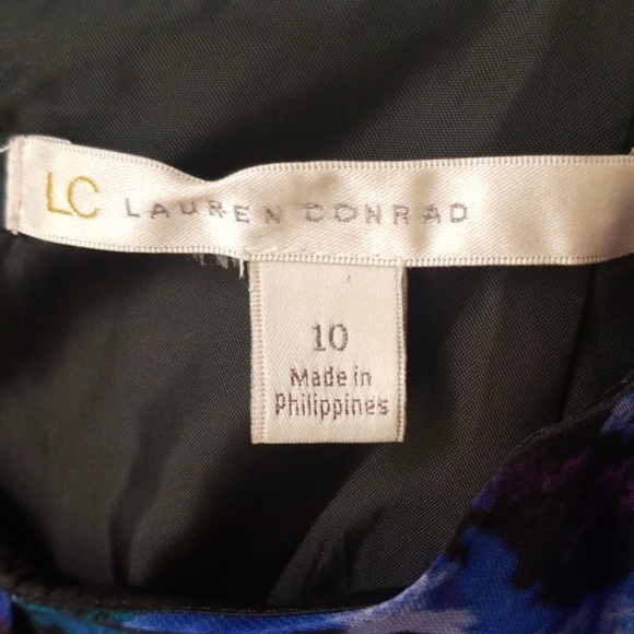 LC Lauren Conrad Blue Cocktail Dress - Size 10 - Picture 6 of 8